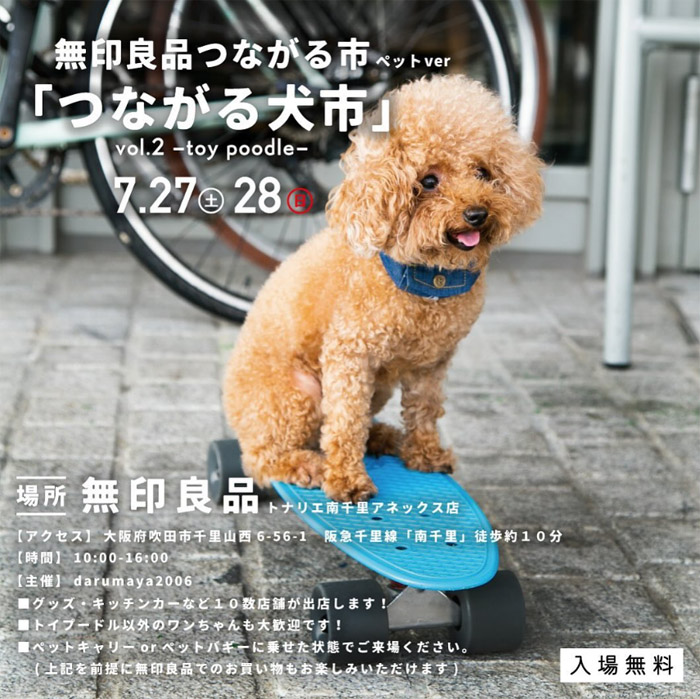 つながる犬市 vol.2 トイプードル（大阪）の記事情報