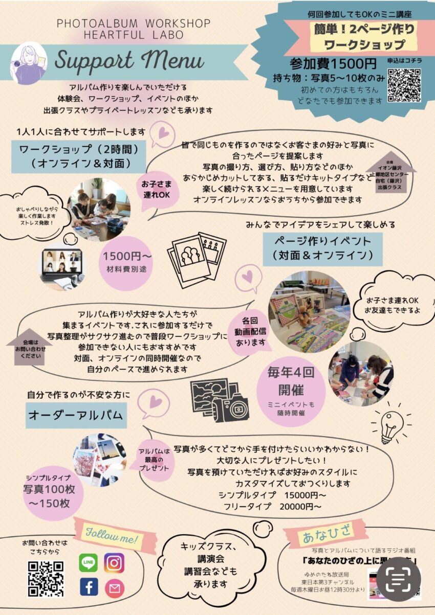 写真整理ワークショップハートフルラボ 2