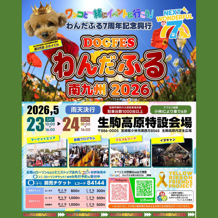 わんだふる 南九州 2026~NEXT WONDERFUL 7~(宮崎) わんだふる 南九州 2026~NEXT WONDERFUL 7~(宮崎)