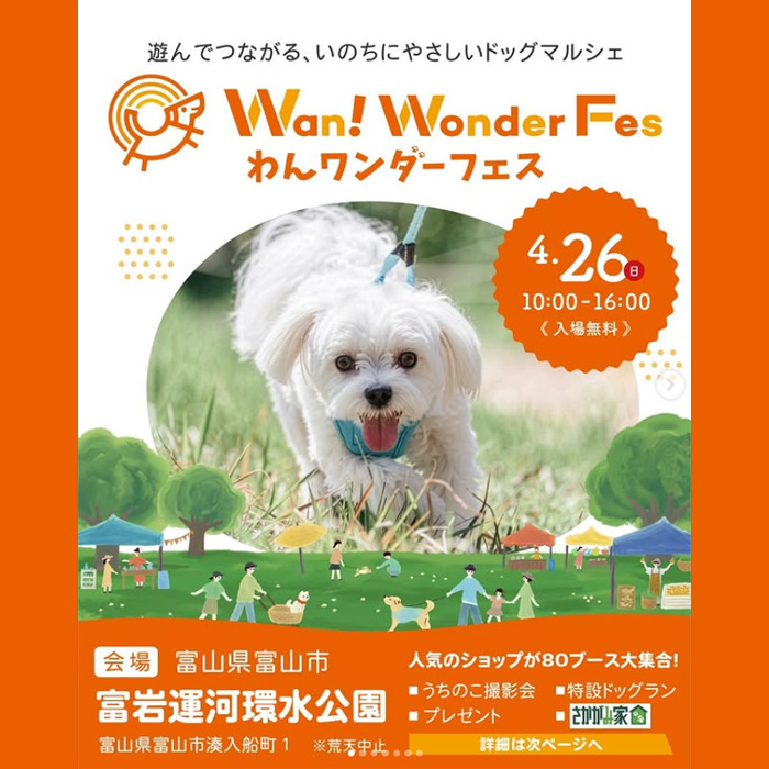 わんワンダーフェス＠富岩運河環水公園（富山）