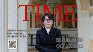 【ご報告】ギフトタンク代表Zinney Imasatoが、世界的なニュース誌『TIME』に掲載されました。