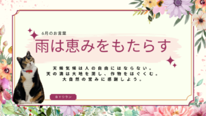 ウランちゃんのお言葉集【6月のお言葉】