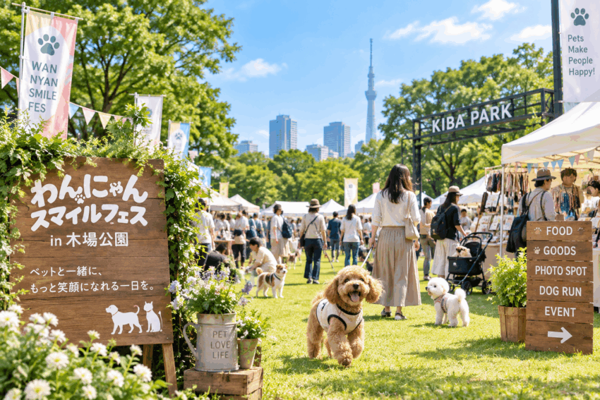わんにゃんスマイルフェス 木場公園 開催イメージ
