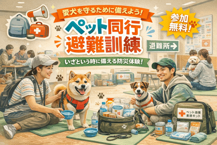 ペット同行避難訓練 in柏崎（新潟）